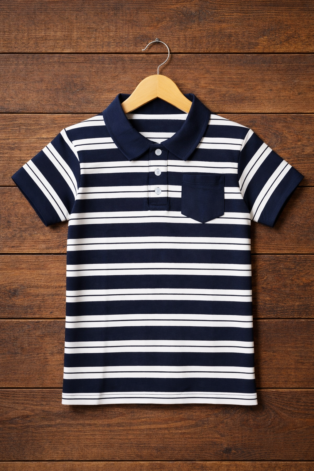 Navy and White Polo kids summer t-shirt