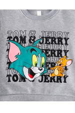 Tom & jerry sweatshirt hood & trouser set