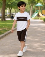 Choco Stripe Summer t-shirt and short