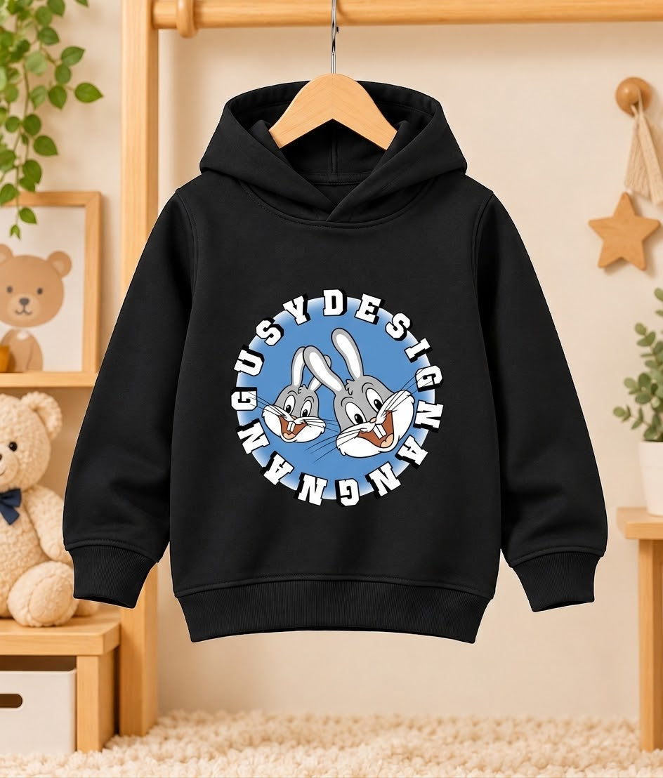 Bugs Bunny Graphic Print Kids Hoodie