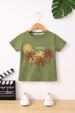 Summer golden tree kids tshirt