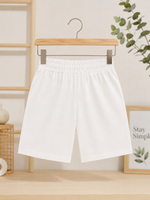 White kids Summer Short