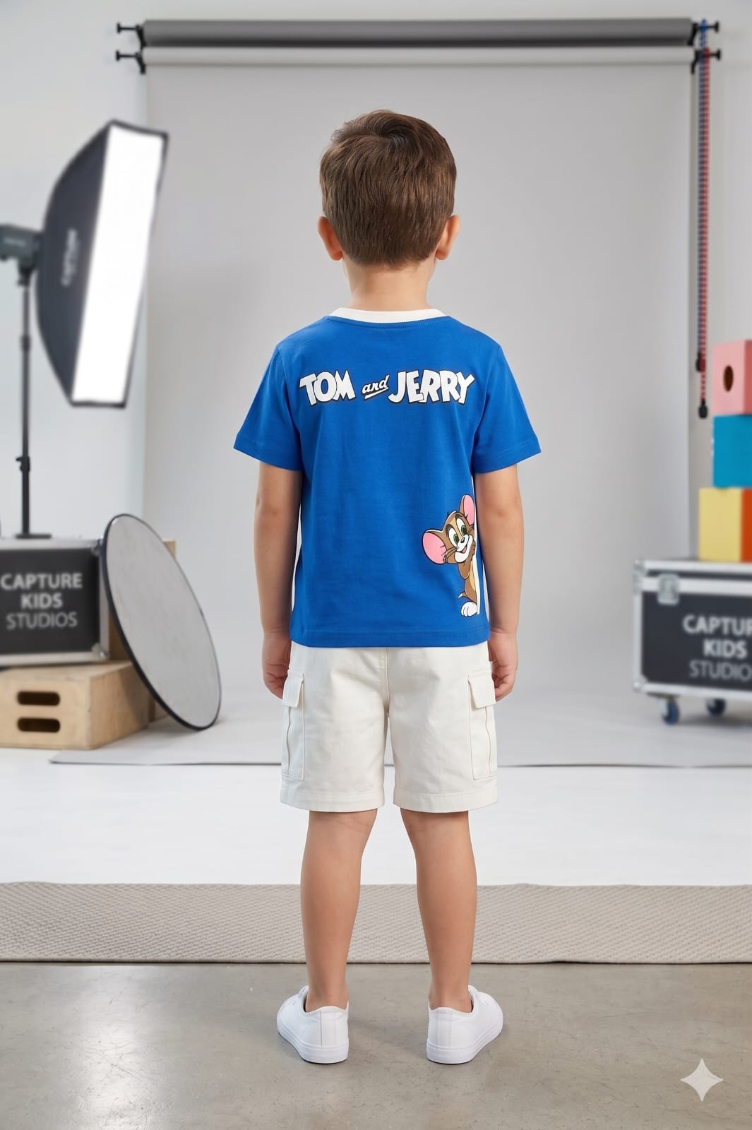 Tom and Jerry kids T-shirt & cargo pocket short
