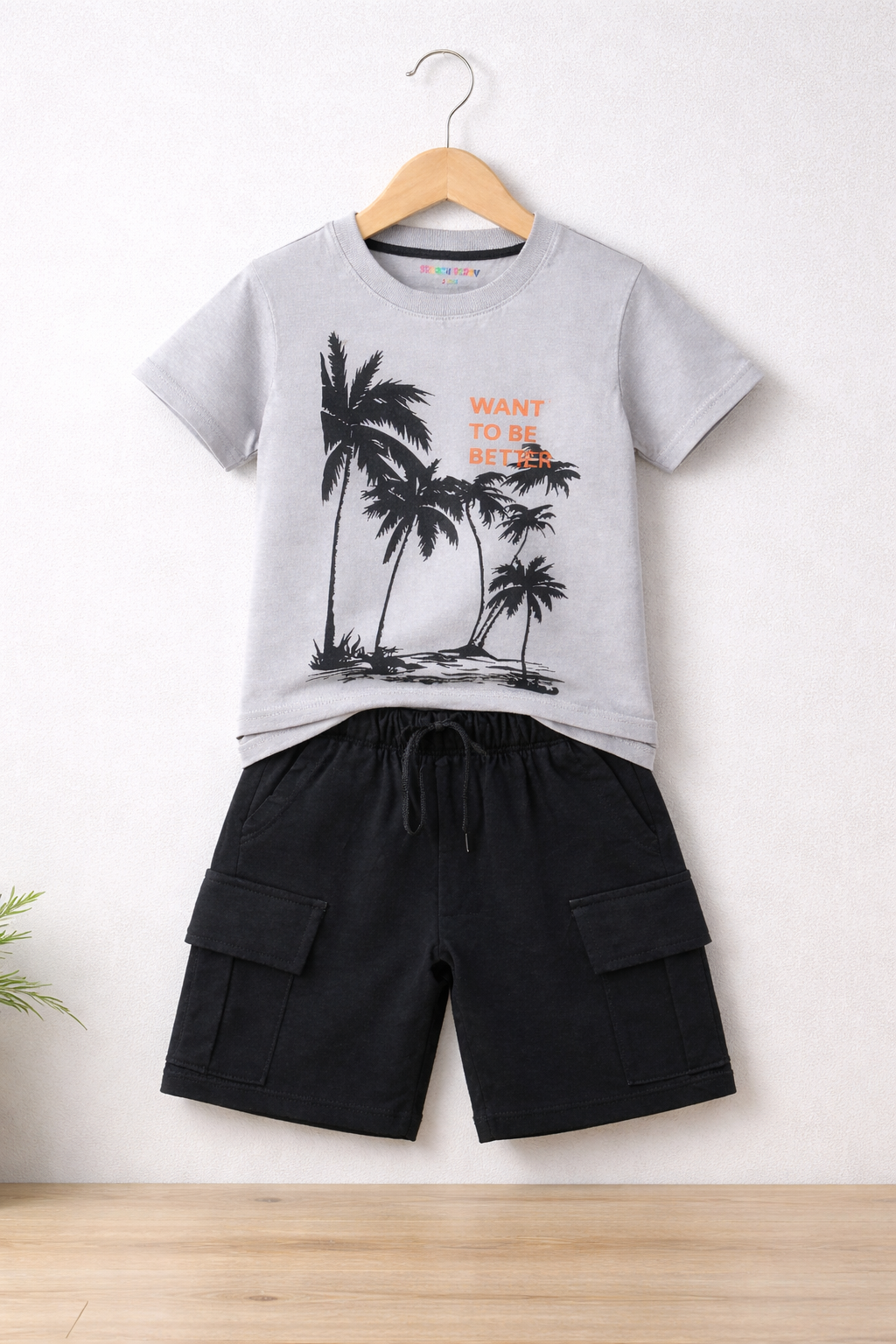 Want to be better kids summer t-shirt & Short