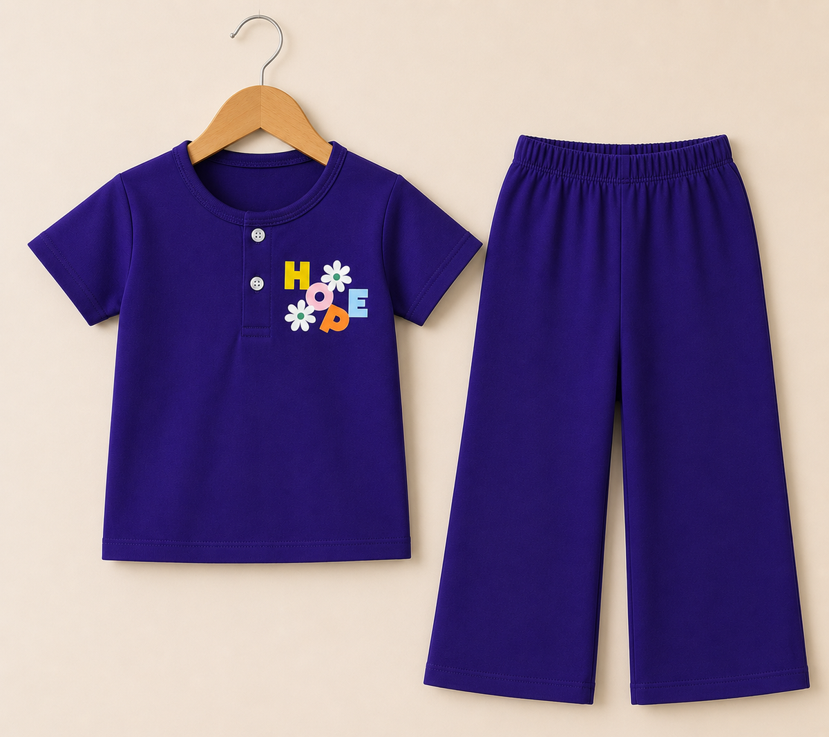 Hope & Flowers Summer Henley Shirt and Trouser
