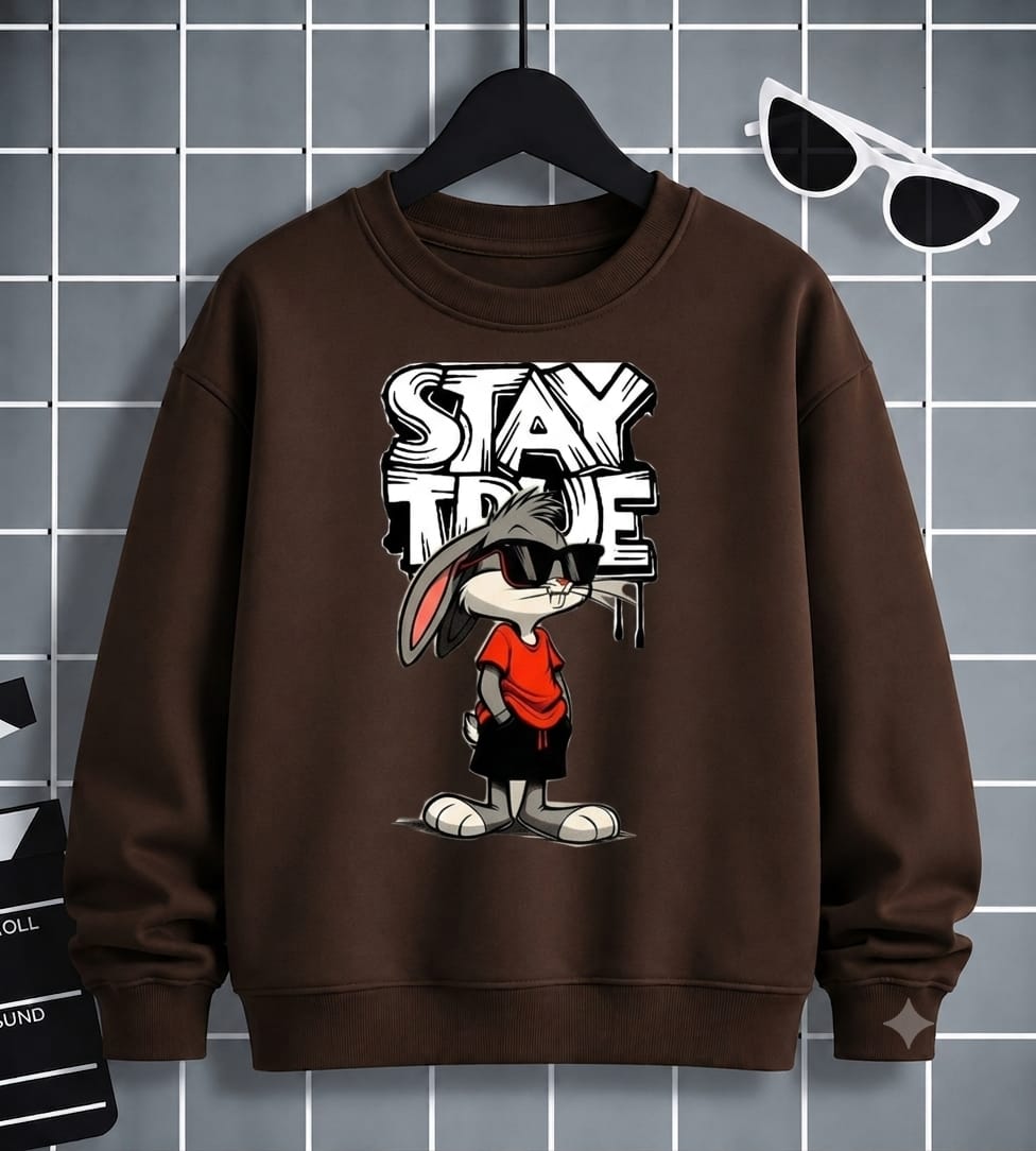 Stay True Bunny Kids Sweatshirt
