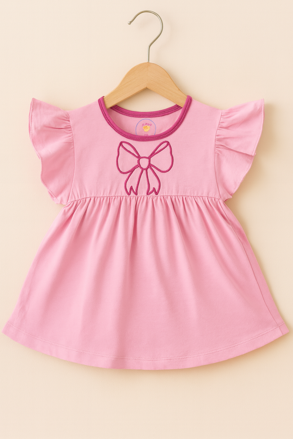 Pretty bow frock girls summer frock