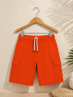 Orange Rush Cargo Shorts