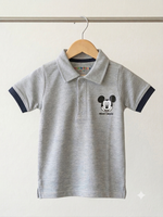 Grey Mickey Mouse Polo Shirt