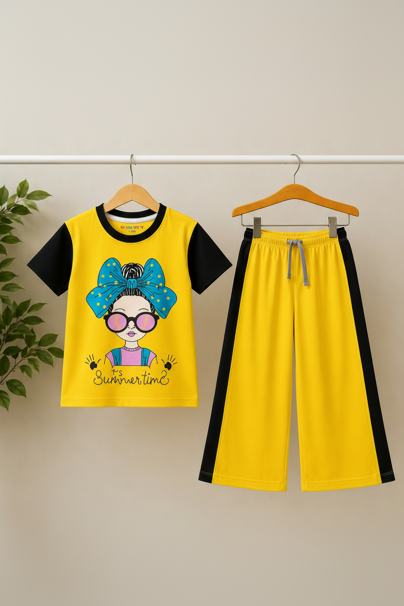 Bow Babe Summer T.shirt And Trouser