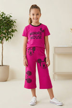 Minnie girls summer tshirt & Capri trouser