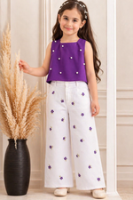 Tiny Pearl Garden Outfit with Summer Top and Cotton pent