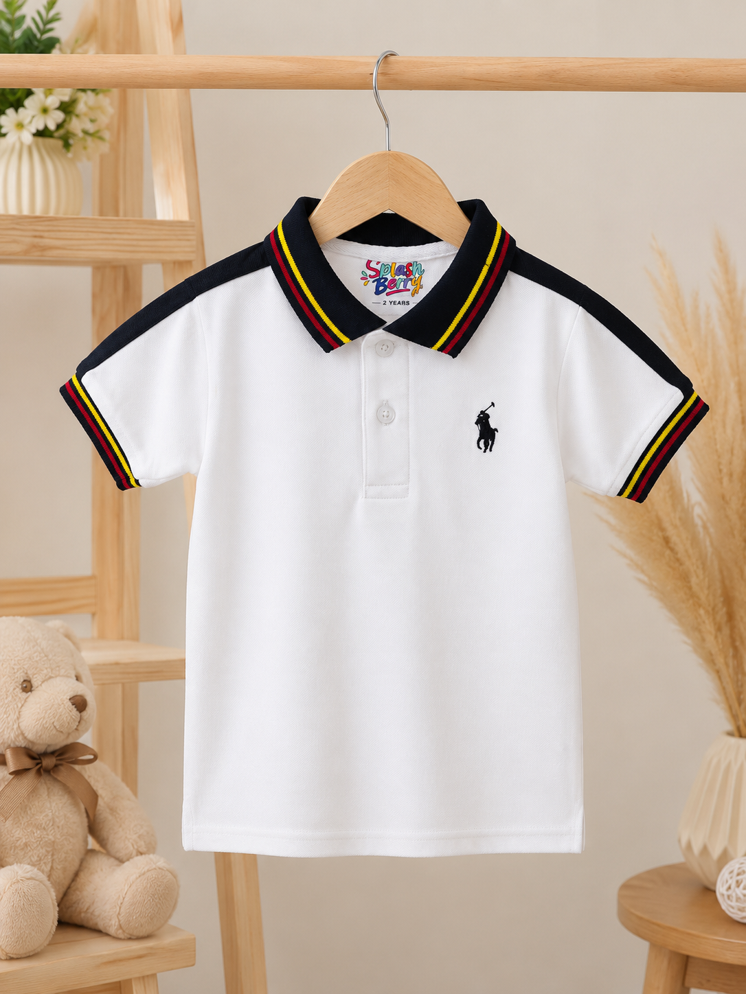 Prestige White Summer t-shirt Polo