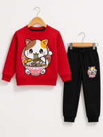 Noodle Kitty kids winter sweatshirt and Trouser