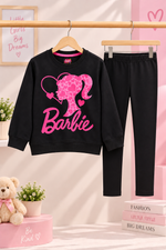 Barbie sweatshirt and Black winter tight