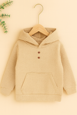 Beige crokal kids thermal Hood