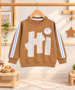 Caramel Brown Graphic Sweatshirt
