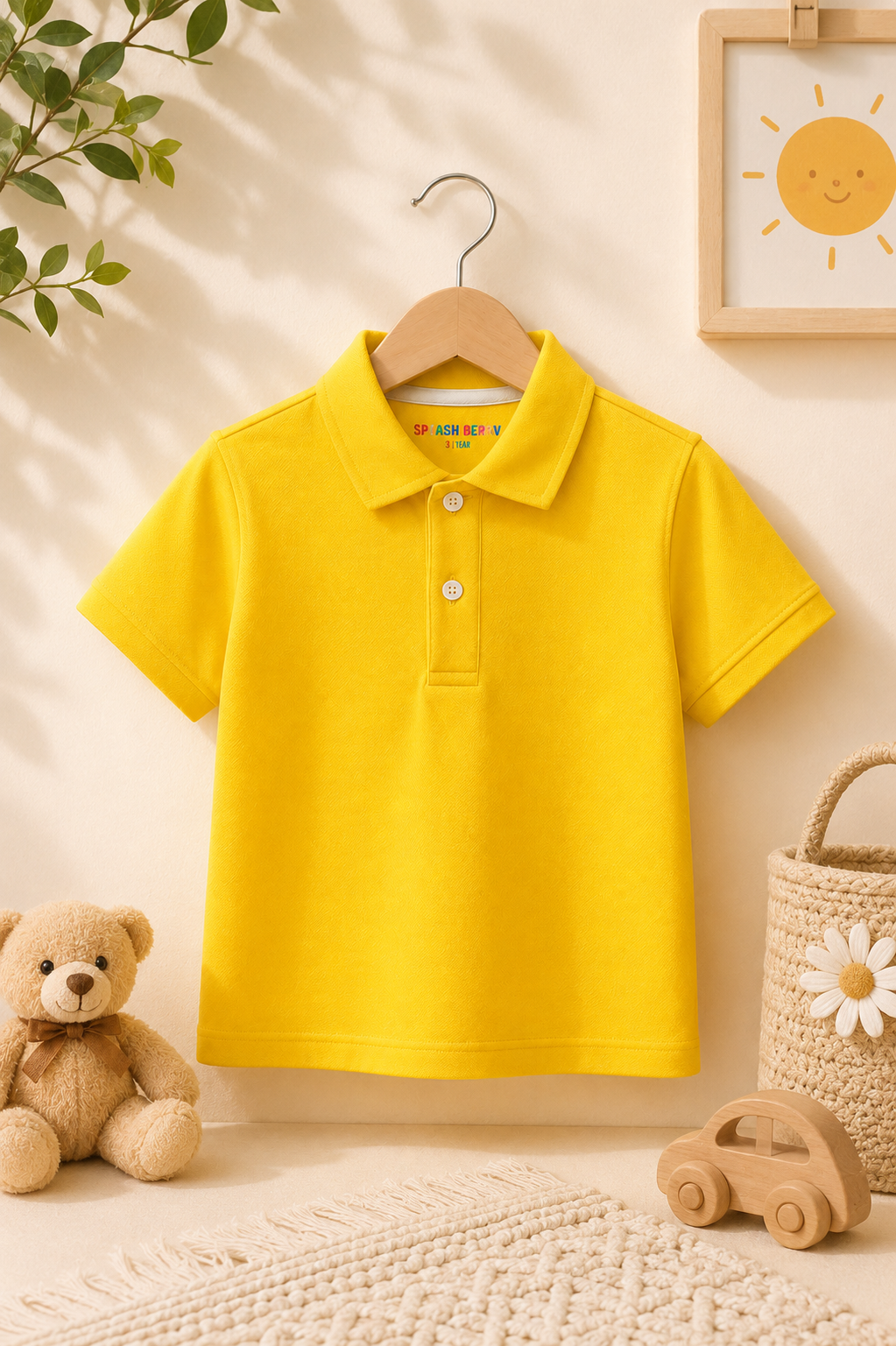 Classic Yellow Kids Polo